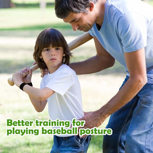 codree Baseball Swing Trainer Bands- Elastic Baseball Softball Hitting Resistance Bands- Baseball Batting Training Aids Equipments for Athletes Improve Batting, Arm Strength - color: 1 Set