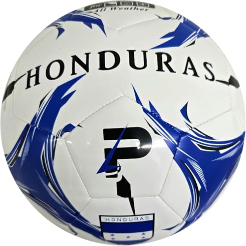 Elite Edition Soccer Ball - Training Soccer Ball – Durable TPU Outdoor Ball – Country Design (USA, Argentina, Brasil, Mexico, Portugal & More) - size: 2, style: HONDURAS