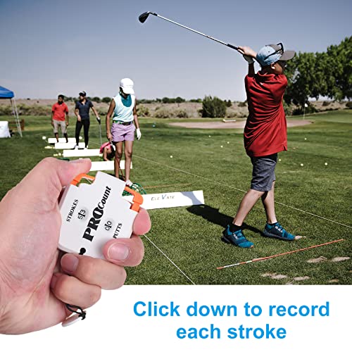 PATIKIL Golf Score Counter, 2 Digits Scoring Keeper Mini Golf Shot Stroke Counter for Golf Game Scorekeeper Outdoor Sport