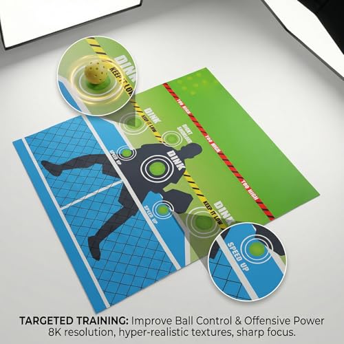 Pickle Practice Pad, Training Aid Equipment for Control Volleys Accuracy, Easy Setup for Home Gym Club
