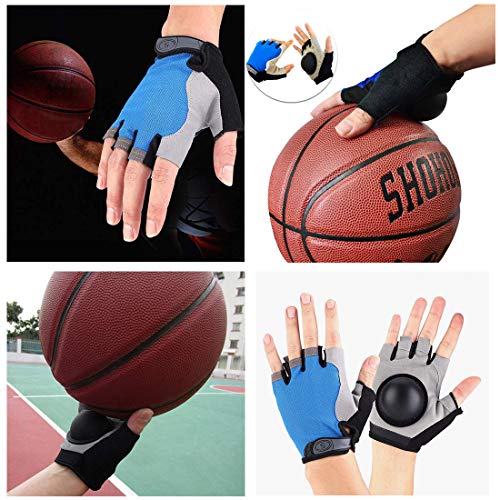 Basketball Dribble Skill Training Assistants,Basketball Dribbling Gloves Finger Training Anti Grip Dribble Gloves for Kids Youth and Adult