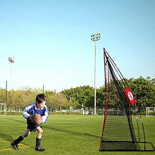 Kapler Football Kicking Net - 7x4ft Durable Steel Frame for Field Goal & Precision Kicks - Sideline Practice for Backyard Skill Improvement for Youth and Adults