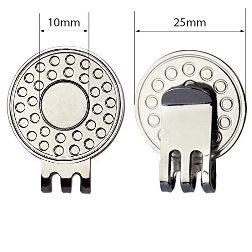 Golf Ball Markers with Hat Clips Value Sets for Men Women Golfer, Removable Attaches Easily to Golf Cap Premium Gifts - color: Flag