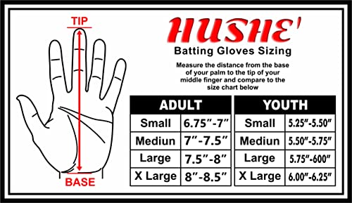 Batting Gloves Softball Batting Gloves USA Flag Baseball Batting Gloves American Flag Baseball Batting Gloves for Youth Adult & Unisex (White) - size: Large, style: Youth