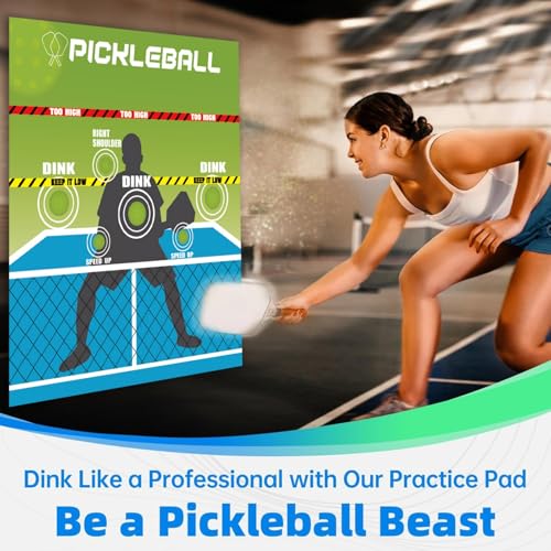 Shocked Absorbing Pickleballs Targets Mat Nonslip Practice Tool Portable Rebounder Trainer Shocked Absorbing Targets Mat