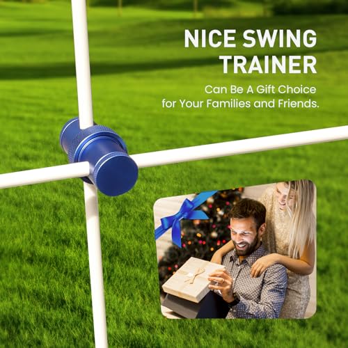 FINGER TEN Golf Alignment Sticks Rods Swing Trainer Tools 43 Inch 2 Or 3 Pack, Fits in Golf Bag Tour Stickers Practice Training Aid - color: Blue Connector Without Sticks