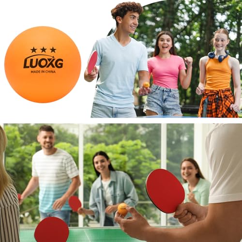 Ping Pong Balls, Ping Pong Balls 20 Pack, 3 Star Table Tennis Balls, Suitable for Beginners and Professionals (Orange+White)