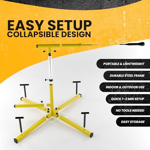 Apex Sports Baseball Swing Trainer – Adjustable Batting Practice Trainer with Power Resistance Bands for Hitting Mechanics, Swing Speed & Timing