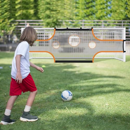 MR Soccer Goal Target Sheet, Field Net, Professional Shooting Practice Aid - size: 16'x7'