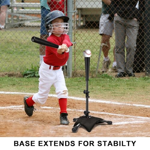 BaseGoal Baseball Tee for Kids,Youth Stand Set,Teeball Set,Youth Baseball,Softball Batting Tee Set,Easy Adjustable Height - style: Kids Baseball Tee-B