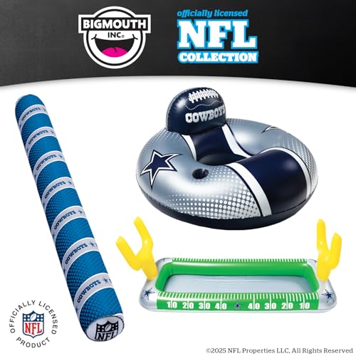 BigMouth 18” Inflatable Pool Football Officially Licensed NFL Fan Gear Merchandise Beach Ball Games for Adults and Teens - style: Dallas Cowboys
