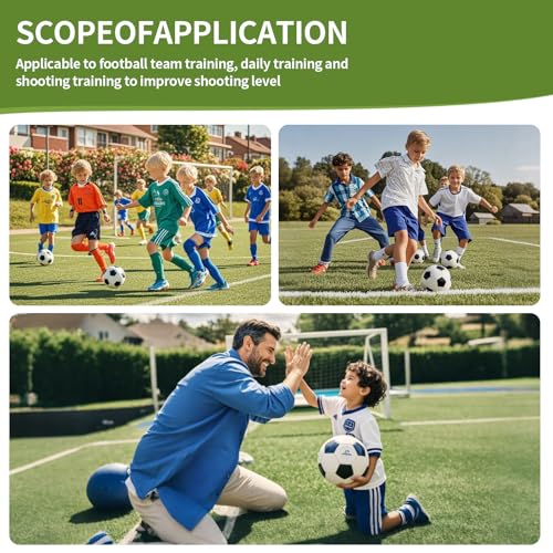 Soccer Goald Shooting Target Net: Top Bins Soccer Target Net for Goals Training Practice Equipment Easy to Attach and Detach