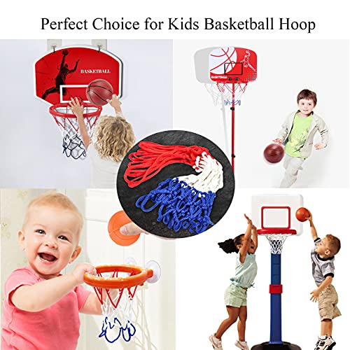 Small Replacement Net for Mini Basketball Hoop, Fits 6 Loops, 8"-10.25" Rims, All Weather Anti Whip
