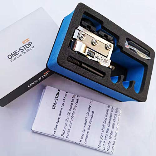 Upgrade One-Stop Billiard Pool Cue Tip Shaper All in 1 Tip Repair Tool