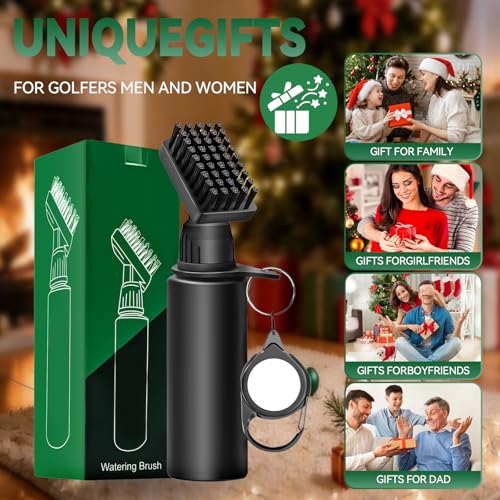 Golf Club Cleaner Brush Kit, Golf Groove Scrubber with Retractable Clip/Golf Groove Sharpener/Golf Towel/Brush Head, 4Oz Squeeze Bottle for Cleaning with Nylon Bristles, Golf Accessories for Men Women - style: 1PACK GOLF CLEANER