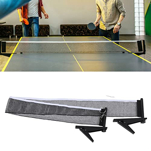 Retractable PingPong Net, Professional Table Tennis Net, Portable PingPong Net Set, Collapsible, Adjustible, for Any Table Indoor Outdoor, for Training Competition