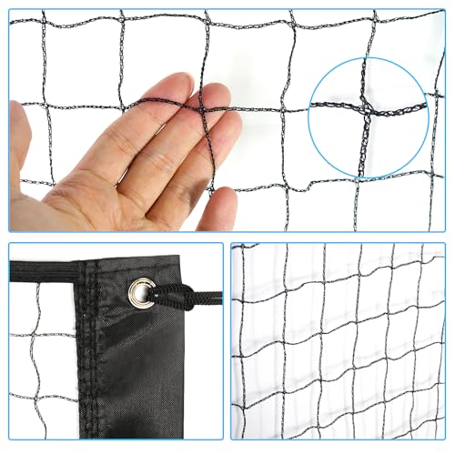 Luwint 21ft Volleyball Net for Backyard, Replacement Net for Volleyball, Pickleball, Badminton