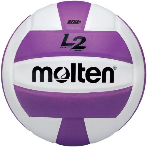 Molten L2 Volleyball, NFHS Approved - color: Purple/White