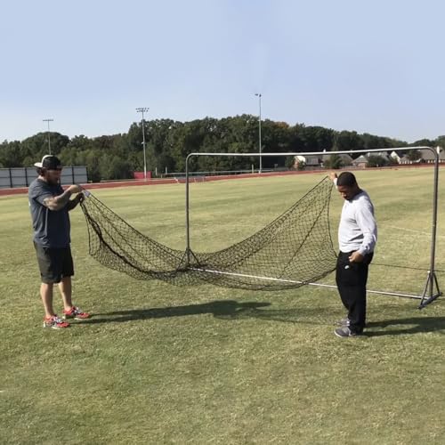 Trigon Sports Soccer Rebounder Replacement Net, Replacement Bounce Back Net for Trainers, Portable, Easy Assembly, Practice Soccer Training Equipment, Bungee Cords Included, 6' x 12'