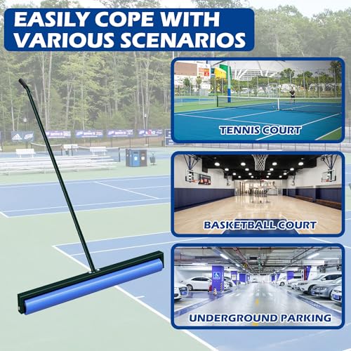 Montex Tennis Court Squeegee, Lightweight Quick Clearing Tools for Tennis Basketball Sports Court