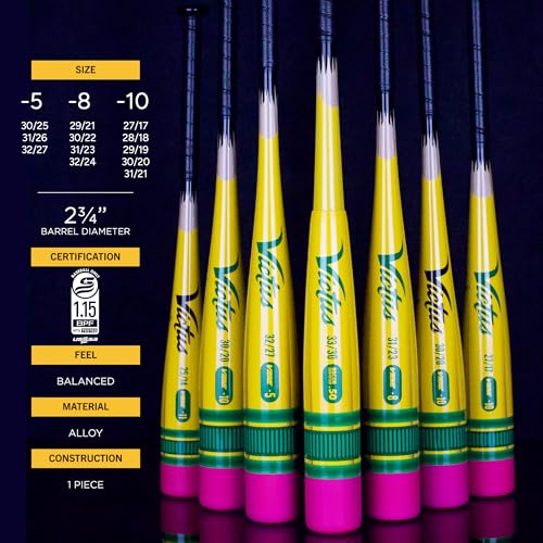 Victus Vibe Pencil Junior Big Barrel Baseball Bat 2 3/4" Barrel, -10 Drop, USSSA - size: 25" / 15 oz