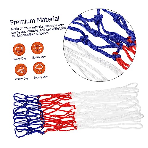 KESYOO Basketball Hoop Replacement Net Kit 2 Pack Woven Nylon Outdoor Indoor Training Equipment Barrier Net