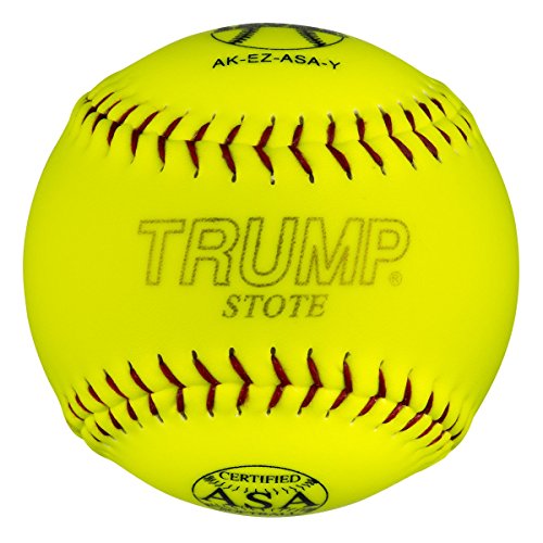Trump Stote 1 Dozen ASA 12" Softballs - 44cor/.375 Compression (AK-EZ-ASA-Y) 12 Balls