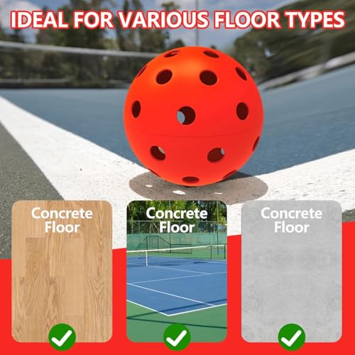 6 Pack Sports Outdoor Pickleballs - 40 Pickleball Balls - USA Pickleball Balls (USAPA) Approved - Official US Open Ball - color: Red, style: 24 - Pack