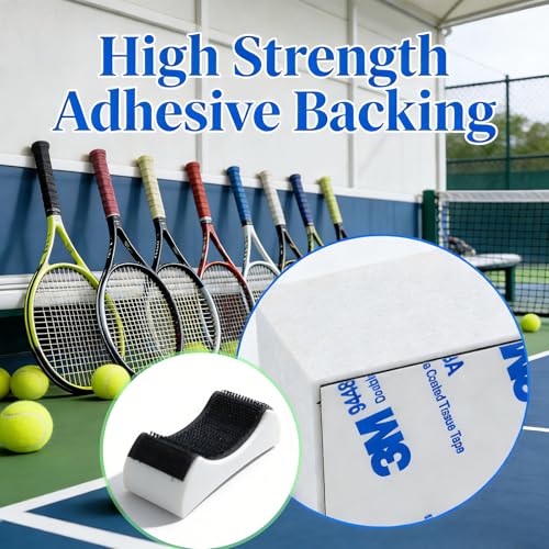 Tennis Ball Picker for Racket, Hands Free Clip On Tennis Ball Retriever, Easy Racquet Edge Ball Collector, No-Bend Quick Pickup Training Tool