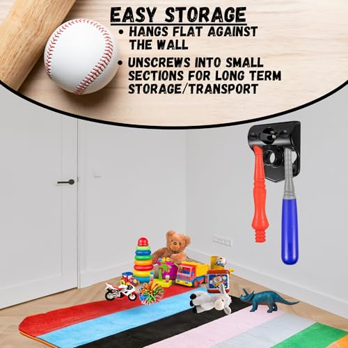 JOEY'Z Tball Set - T Ball Sets for Kids 3-5 & Toddler Baseball (Includes: Kids Baseball Tee, Oversized Bat & 6 Oversized Balls) Toddler Sports Toys Tball Set