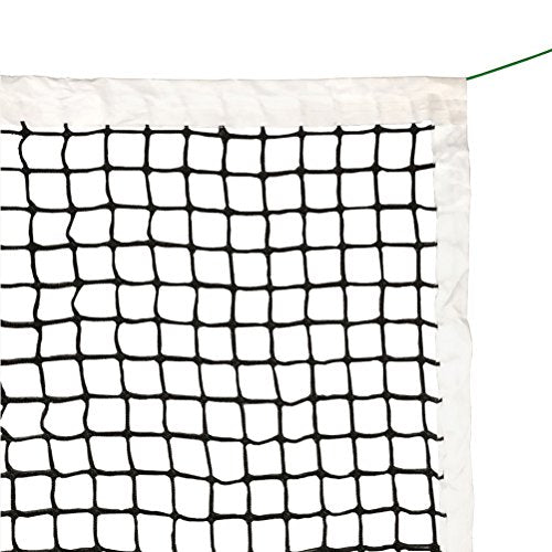Aoneky 42 FT Outdoor Regulation Tennis Net Replacement, 3.5mm Braided Polyethylene Net with Vinyl Coated Steel Cable for Standard Club School Community Park Court