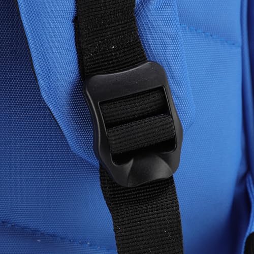 Zunate Large Capacity Sports Backpack, Oxford Cloth Tool Bag with Mesh Pockets for Basketball and Football, Insulated Side Pockets, Red - color: Blue