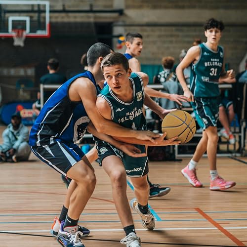Professional Top-Grain Cowhide Basketball, Indoor Game Leather Ball for Competition & Training - color: Yellow