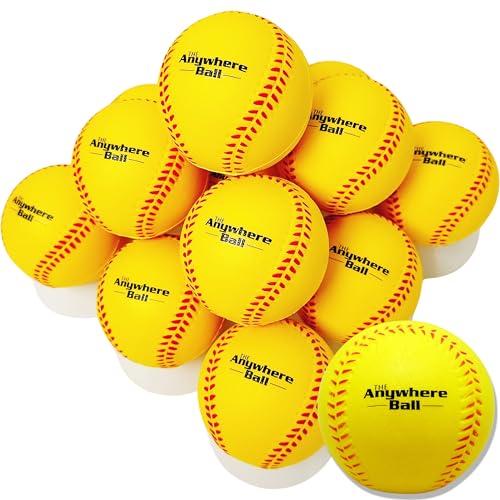 Thin Air Brands The Anywhere Ball Baseball/Softball Foam Training Ball (12 Pack)