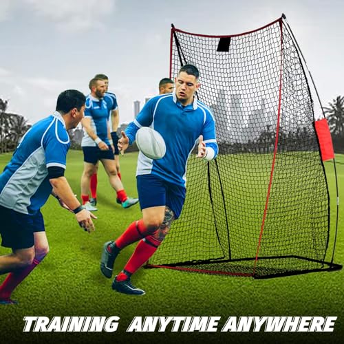 Football Kicking Cage Net - Heavy Duty Portable Training Net with Steel Frame for Backyard Indoor Outdoor Field Goal Training & Punting Passing Kicking Practice - Kids & Adults Use - style: Football Kicking Cage Net