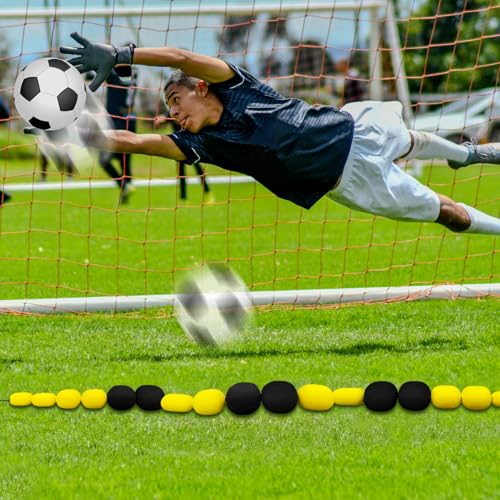 TNZMART Goalkeeper Soccer Football Agility Goalie Reflex Training Practice Drill Equipment Gear 9-13 FT