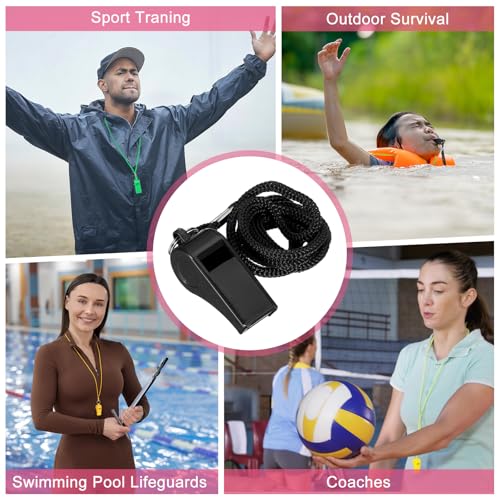 Whistles with Lanyard, Training Sports -Fitting for (Coaches/Referee/Outsides/Team Events)