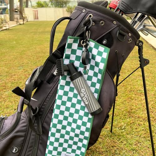 Golf Bag Accessories for Men – Golf Club Water Brush, 50 Golf Tees, Divot Tool & 12x20 Inch Towel - Golf Gifts for Men, Mens Golfing Gifts, Golf Essentials for Men, Golf Accessories Kit - style: Water Club Brush