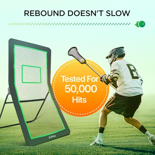 Lacrosse Rebounder for Backyard 7 x 4 ft Lacrosse Bounce Back Net for Lax Practice with Five Rebound Angles
