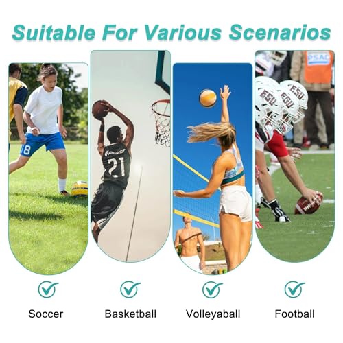DAFISKY Soccer Backpack, Soccer Bags with Ball Holder & Shoes Compartment, Water Resistant Backpack for Basketball Volleyball Football - color: Red