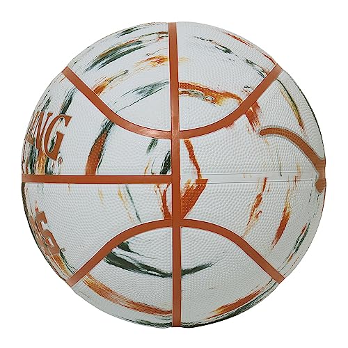 Spalding Basketball Basic No. 7 Rubber Marble - color: white