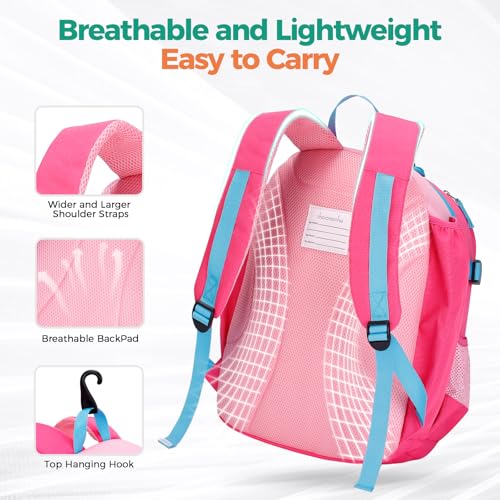 Choco Mocha TBall Bag for Toddler, Kids Baseball & Softball Backpack with Bat Holder - color: Blue Pink