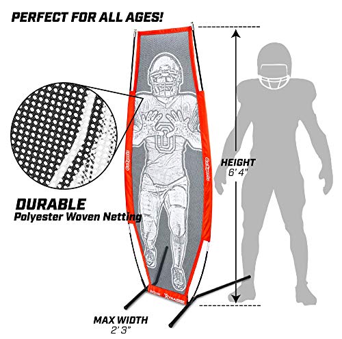 GoSports XTRAMAN Football Net Passing Target - Quarterback Throwing Training - Dummy Defender