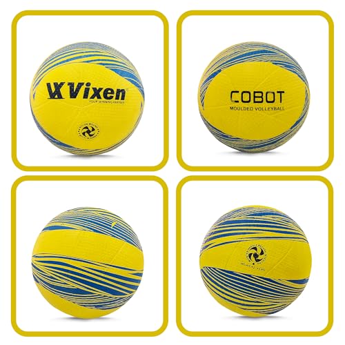 Vixen Volley Ball | Moulded, Composite Leather Pasted Volleyball | Outdoor Volleyball (Suitable for Practice/Match/Beach/Ground)