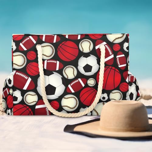Beach Bag Waterproof Sand-proof Canvas Tote Lightweight Shoulder Bag Suitable for Family outdoor travel - color: A2