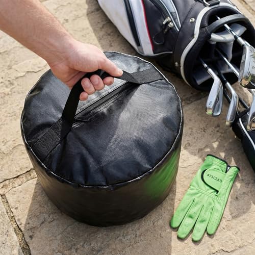 Golf Impact Bag - The Perfect Swing Trainer & Gift for Golf Enthusiasts - color: BLACK