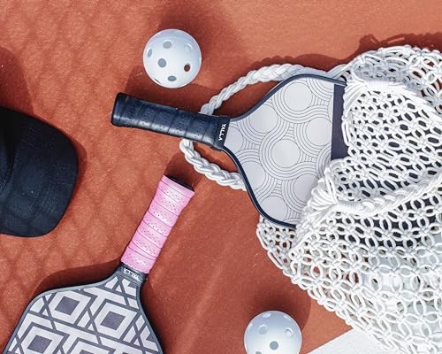 Pickle Grips Pickleball Paddle Grip Tape - Overgrip Grip Wrap for Pickleball Racket - Moisture Wicking Paddle Grip Wrap (2 Pack) - color: Black