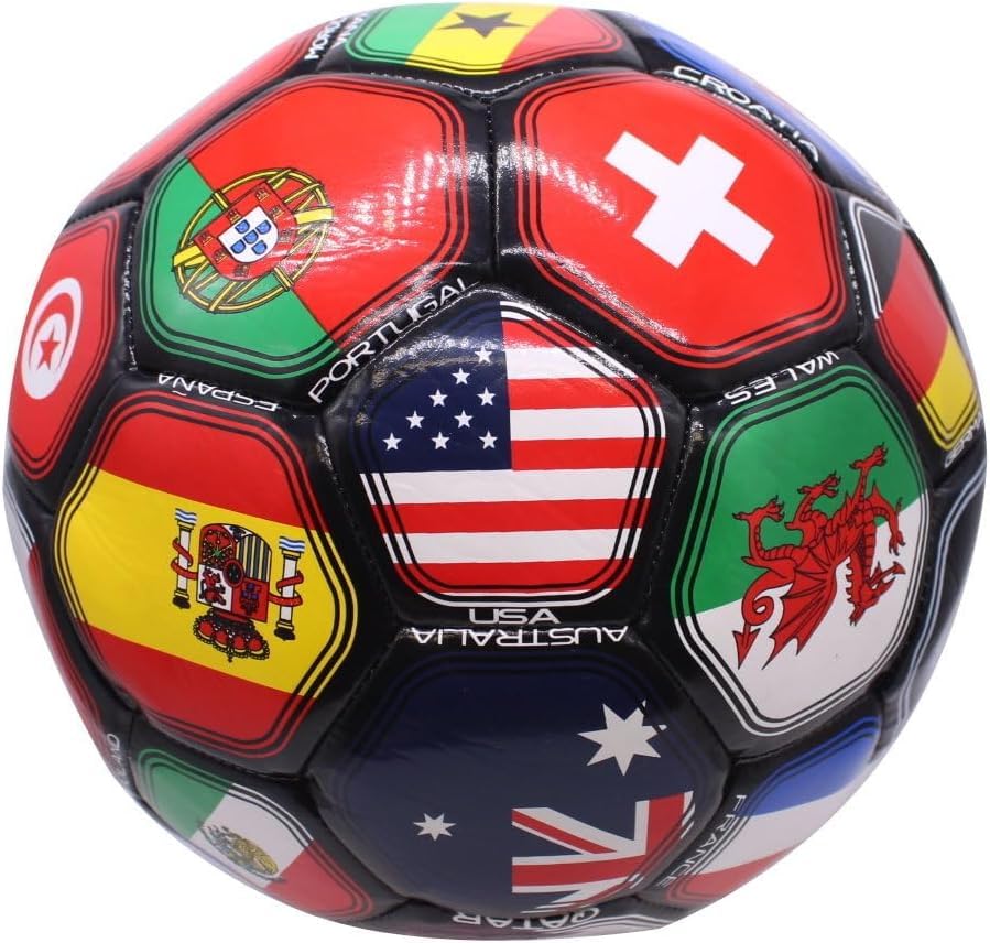 2026 World Flag Country World Flag Training Outdoor Soccer Ball Size 5 Futol Size (Size 5)
