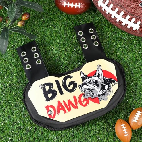 Civaner Football Back Plate Sport Lower Back Pads for Football Players Rear Protector for Youth - style: Big Dawg Style