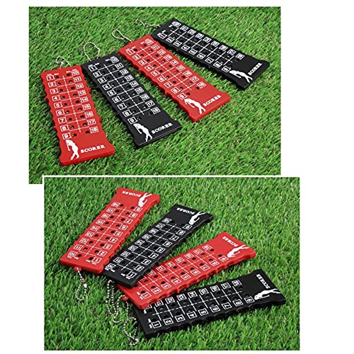 2 Pcs 18 Hole Golf Stroke Counter Golf Score Counter Scoreboard Training Practice Competition Accessory